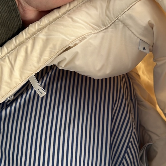 Off white / Cream lightweight down jacket by Moncler - Picture 13 of 17